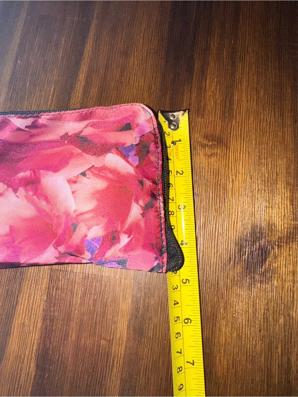NWT Victoria's Secret Black Pink Purple Floral Packable Travel Tote Bag & Pouch